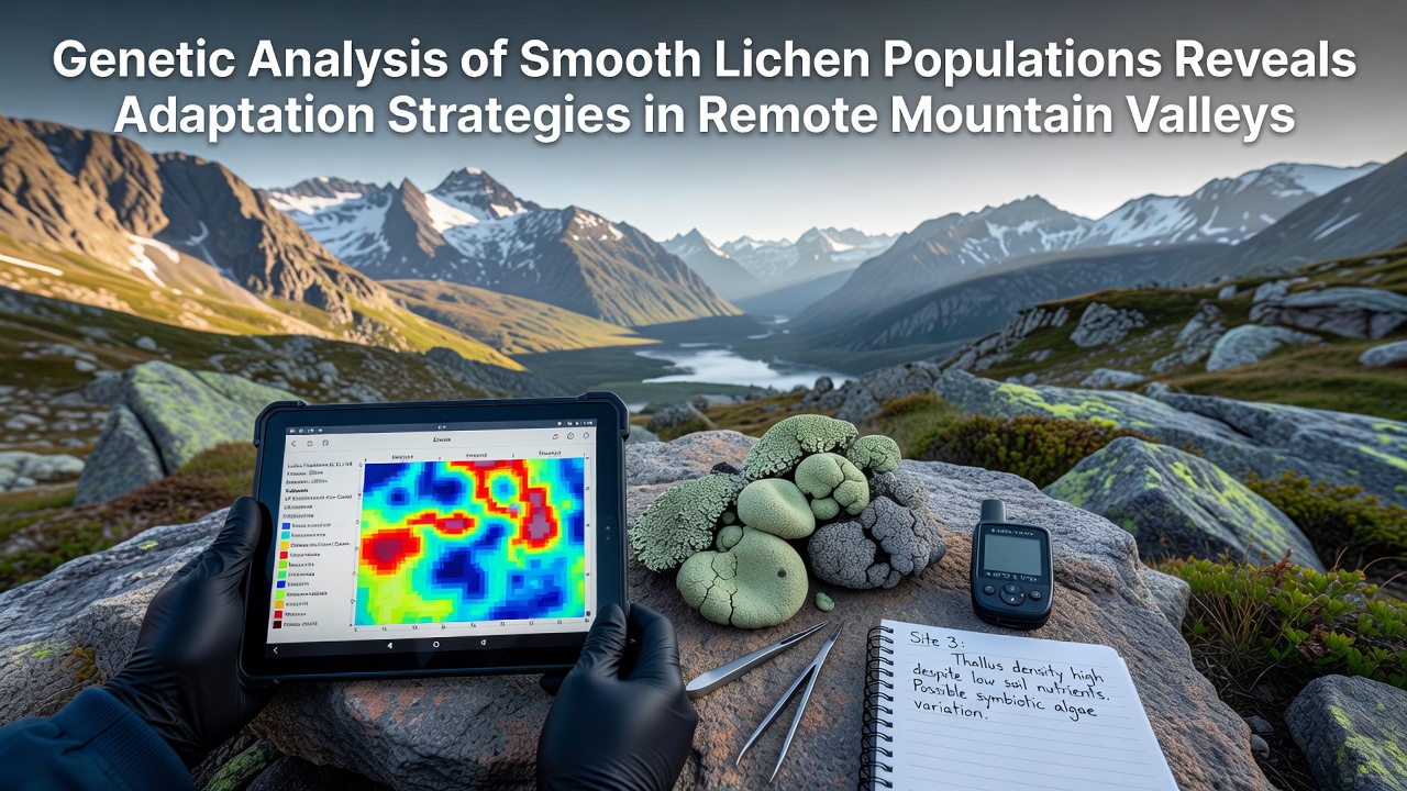 Genetic Analysis of Smooth Lichen Populations Reveals Adaptation Strategies in Remote Mountain Valleys